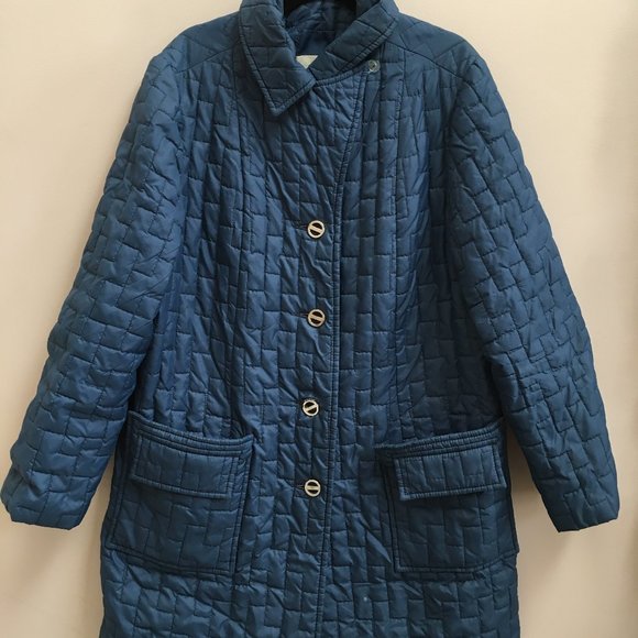 Vintage Jackets & Blazers - 1960s Sharpee of Minneapolis vintage blue quilted jacket